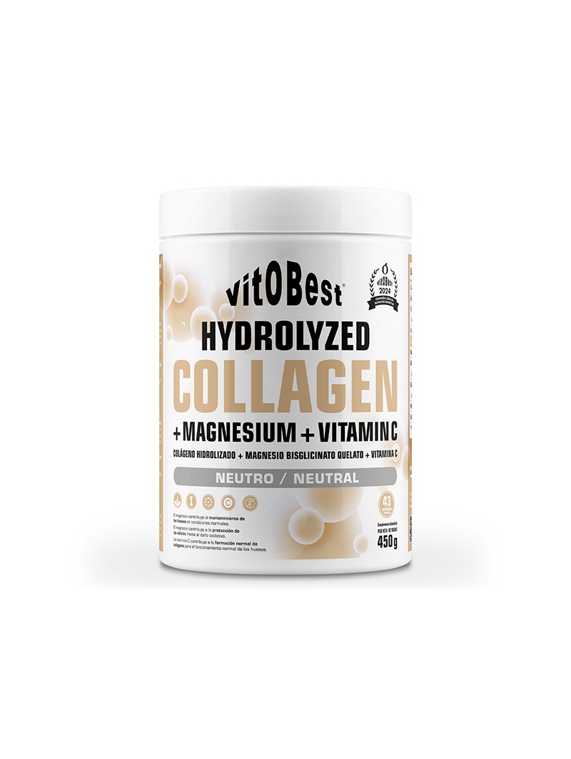 Colágeno · Hydrolyzed Collagen + Mag + C · Neutro · 450 g